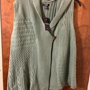 NWT Plus Size Cabble Knit Vest